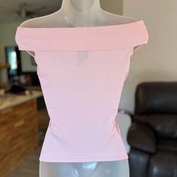 INC International Concepts Pink Slit Sleeveless Top. Size Petite Small - Picture 3 of 9